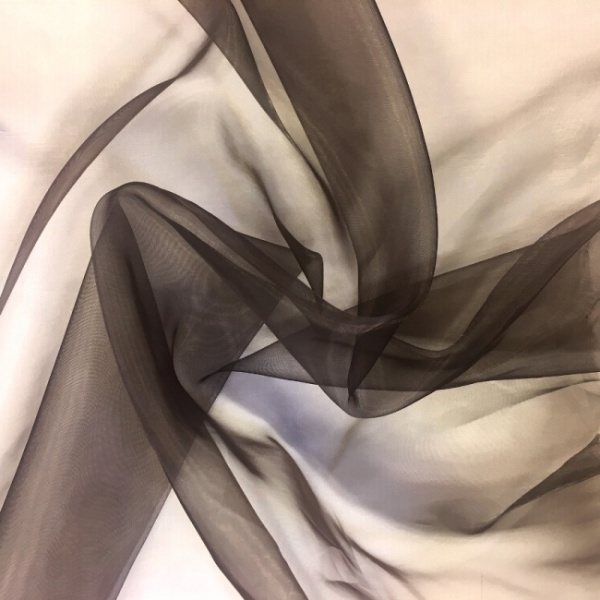 Plain Dyed Organza Brown